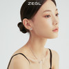 ZEGL设计师晶蝶愈心系列蝴蝶月亮耳环女轻奢高级感耳钉银针耳饰品 商品缩略图6