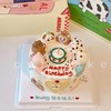 小动物卡通蛋糕（备注要什么小动物以及要画生日帽的小动物，无备注则按原图）-低糖处理无添加 商品缩略图7
