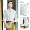 【轻盈舒适】罗蒙多色可选女士长袖衬衫气质领结简约时尚百搭衬衣女 商品缩略图5