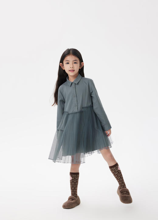 JNBY  22年秋款  网纱长袖连体衣  1M7G10431 商品图3