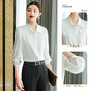 【轻盈舒适】罗蒙女士长袖衬衫亲肤透气商务通勤百搭经典翻领衬衣女 商品缩略图6
