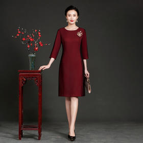 妈妈婚庆婚宴礼服 高贵优雅显瘦时尚喜婆婆妈妈婚宴礼服TQ8802