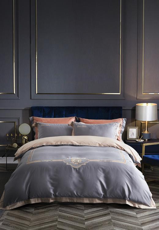 蕰莎_灰_轻奢系列_70支长绒棉四件套 商品图0