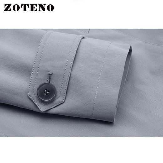左天奴/ZOTENO 风衣男商务正装外套高档修身长款大衣上衣A1F13 商品图3
