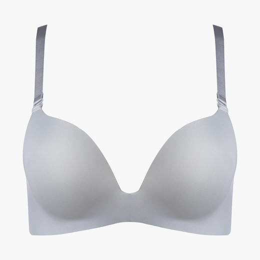 都市丽人0压无痕B杯常规内衣泳布中厚3/4杯文胸三排扣无钢圈LB21H8 商品图3