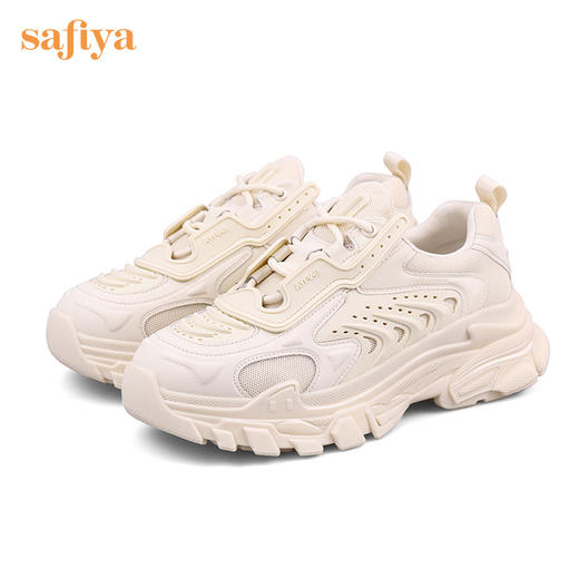 Safiya/索菲娅 2022秋季新款新潮网红糖果色休闲松糕厚底老爹鞋 SF23112425 商品图9