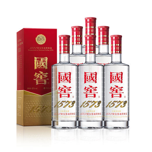 【原箱】泸州老窖 国窖 1573 52度 浓香型白酒 500ml×6瓶 整箱装酒水（箱内含礼品袋） 商品图1