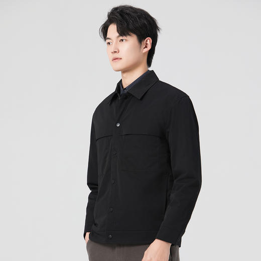 圣得西男士翻领保暖加厚夹棉夹克秋冬新款时尚工装口袋外套2252939022 商品图2