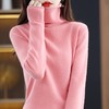 黛唯梵丨【如云似雾，暖意流淌】秋冬新款100%羊毛衫，纯色高领套头毛衣，宽松百搭保暖打底羊绒衫 商品缩略图3