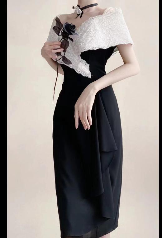 【投稿】喵娘精工@M50《昼影》赫本风黑白礼裙 商品图3