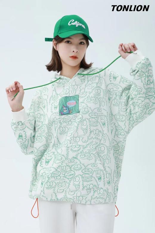 唐狮52708情侣连帽卫衣 商品图0