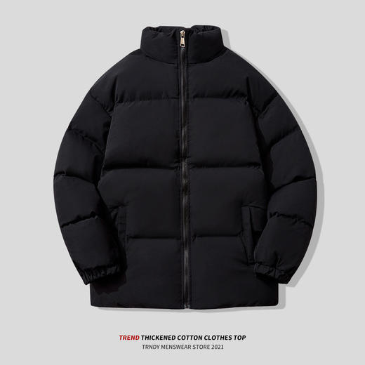 黛唯梵丨【看着都暖起来了】高品质棉服，男女韩版潮流冬季立领防寒纯色棉衣 商品图2