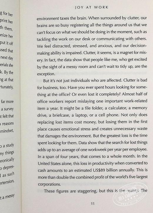 【中商原版】近藤麻理惠：工作的乐趣 英文原版 Joy at Work: Organizing Your Professional Life Scott Sonenshein 商品图7