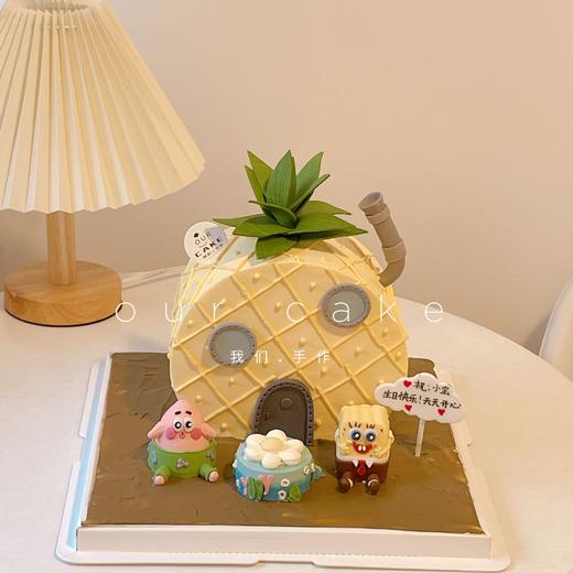 海绵宝宝派大星的菠萝屋蛋糕-低糖处理无添加 商品图2