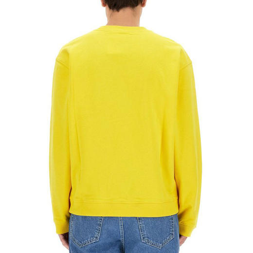 KENZO 高田贤三 男士棉质字母花图案刺绣徽标圆领长袖卫衣 黄色 FC65 SW412 4MF 40 商品图1