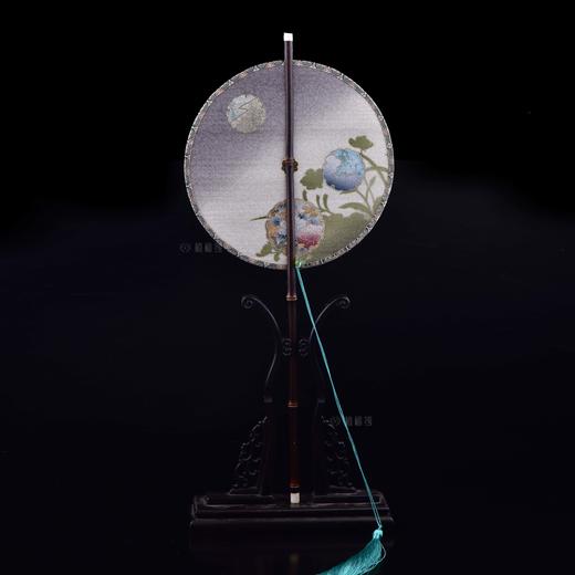 【月朦胧】花卉正绢团扇1-ZX2207055（不含扇架） 商品图0