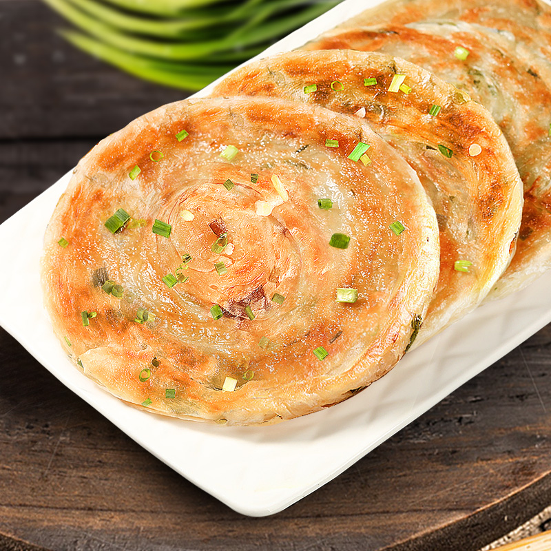 老上海葱油饼10片900克正宗葱油饼葱香味手抓饼2袋包邮