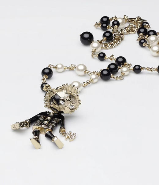 狮子吊坠 珍珠长款项链 商品图12