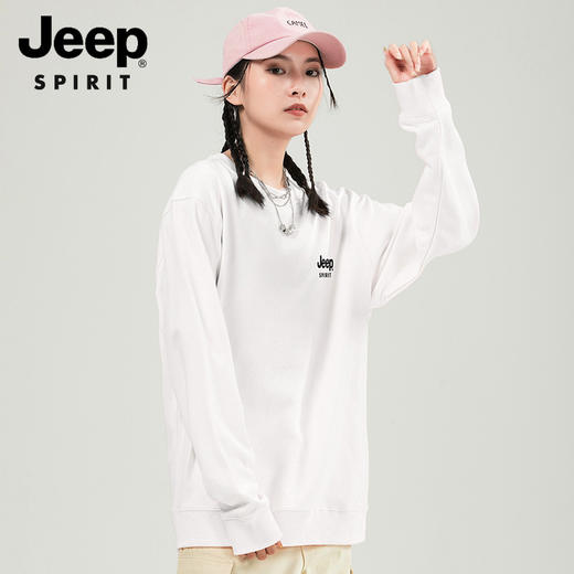 JEEP SPIRIT 情侣休闲350g微落肩（宽松版型）卫衣2800 商品图1