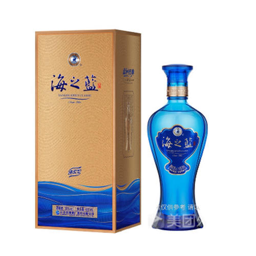 洋河蓝色经典38度海之蓝升级版盒装白酒480ml 商品图0