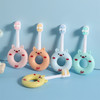 【母婴用品】新款 网红卡通甜甜圈猪鼻图案软毛0-10岁婴幼儿牙刷 儿童软毛牙刷 商品缩略图1