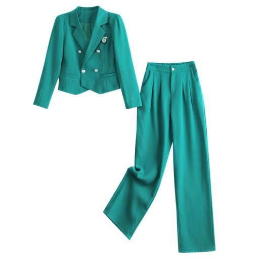 新款时尚简约大方气质优雅收腰显瘦修身百搭重工艺香风两件套 HR-HMQY2217 商品图6