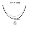 [捡漏价]lost in echo 原创设计师品牌 小众设计感弹力捆绳结双层珍珠项链 商品缩略图1