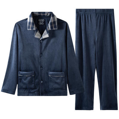 【天鹅绒暖融融】（清仓款，不退换）SCHIESSER  舒雅儿童睡衣 天鹅绒男童家居服秋冬珊瑚绒套装3B/19113H 商品图0