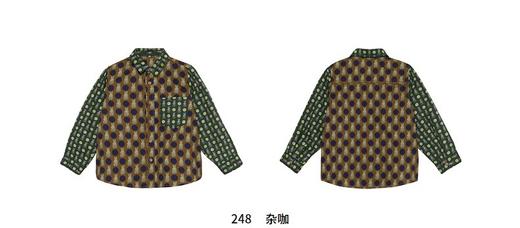 JNBY  22年秋款  拼色长袖衬衫 1M8210161 商品图6