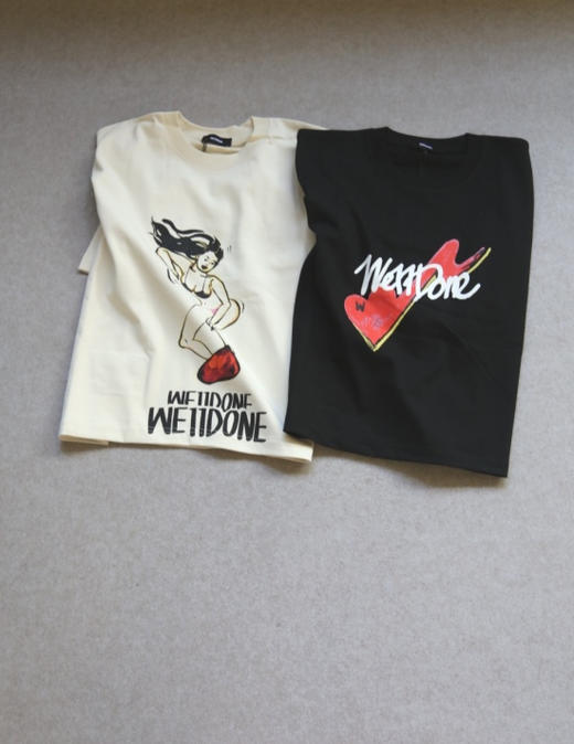 急茬儿的啊 速来抄底 哈！女段 We11 宽肥中袖 及胯款 Tee 2色入 商品图0