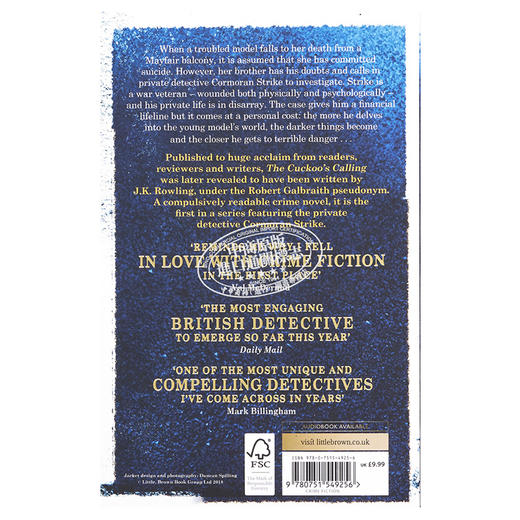 【中商原版】神探斯特莱克1 布谷鸟的呼唤 英文原版 The Cuckoo s Calling Cormoran Strike Robert Galbraith JK 罗琳 Rowling 商品图1