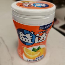 益达木糖醇香橙薄荷味瓶装40粒56g