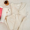 简约舒适   BLEO罗纹针织背心长裤开衫三件套装 商品缩略图1