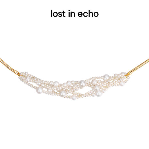 lost in echo 设计感轻奢小众多层珍珠串拼叠戴项链 商品图1