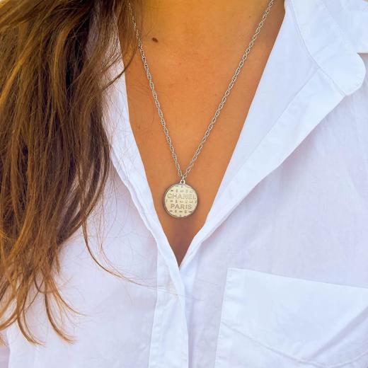 北京仓｜Gigi Paris-Chanel-白色 中古纽扣 项链［法国设计师］ 商品图6