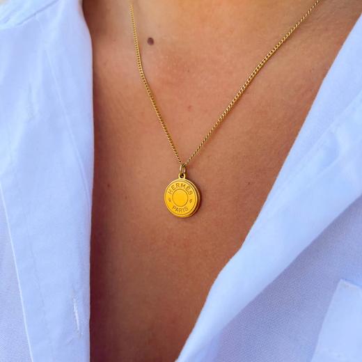 北京仓｜Gigi Paris-Hermes-中古纽扣 项链［法国设计师］ 商品图0