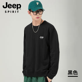 【加绒加厚 专柜热卖款】JEEP SPIRIT休闲圆领卫衣