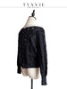 TYNVIE 大圆领两面穿长袖针织上衣-黑色 商品缩略图2