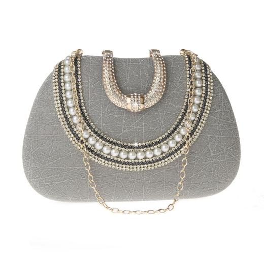 SHJM-1886R-1新时尚大气手抓包多用宴会手拿包礼服宴会包晚宴手提包链条包实用 商品图2