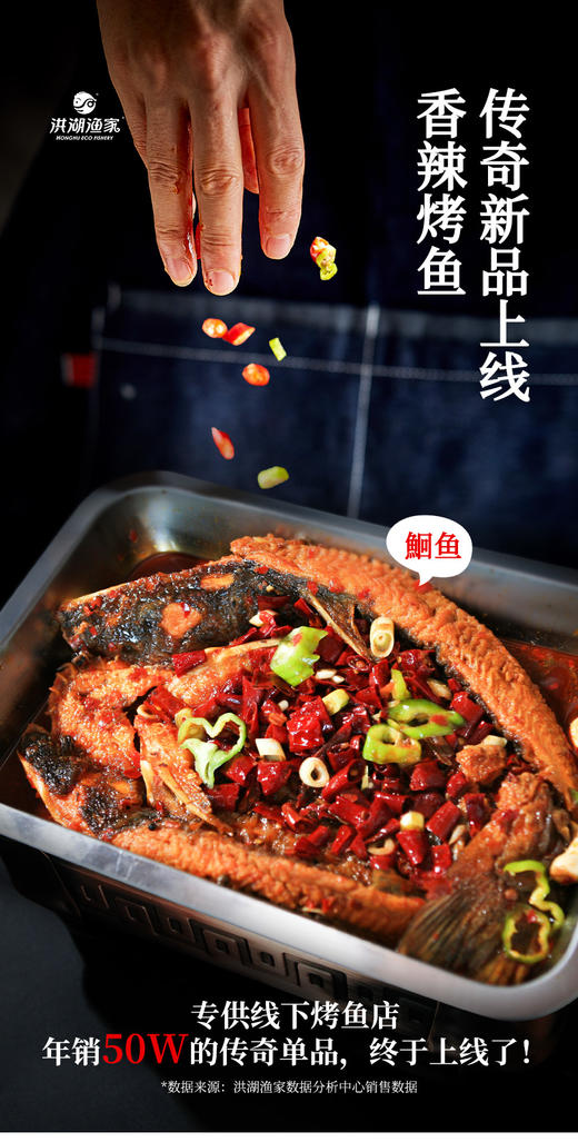 【严选】洪湖渔家香辣烤鱼800g*1盒 商品图3