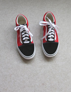 简单粗暴的 哈！情侣段 滑板老万 0S 低帮 绑带款 帆布鞋