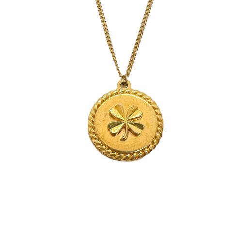 订购6周到｜Gigi Paris-Chanel-小四叶草 中古纽扣 项链［法国设计师］ 商品图2