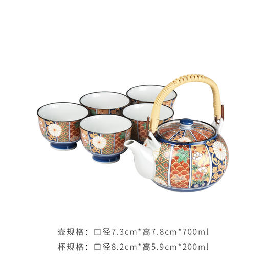 【日本进口】波佐见烧 金彩古伊万里-提梁茶具礼盒套装 商品图8