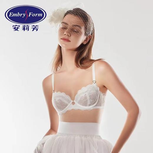 安莉芳法式半杯薄款蕾丝文胸女士性感单层围大胸显小内衣EB00514 商品图0