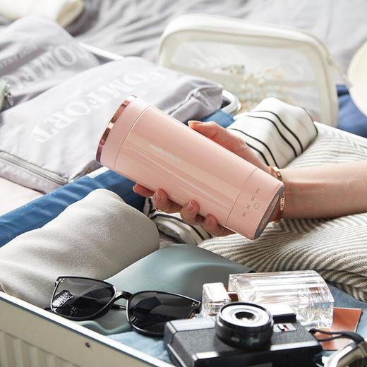 【摩飞可调温度的烧水杯】摩飞便携烧水杯MR6060 便携式烧水保温壶 免开盖烧水 真空保温6小时 全球通用电压多国适用 商品图2