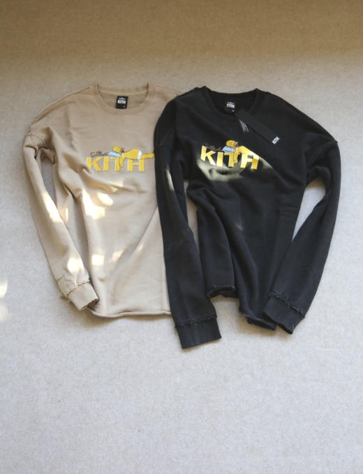 简单粗暴的 玩儿呗 哈！情侣段 KH 合作款 Simps0ns 薄毛圈 卫衣 2色入 商品图0