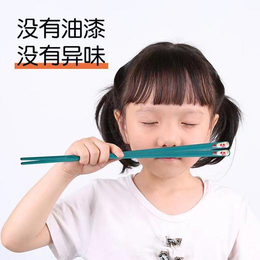 【不发霉不生锈，拒绝病从口入】筷子日式合金筷家庭分餐筷耐高温不变形易清洗人手一双樱花指甲筷尖头防滑合金筷子家用分人公筷个性家用套装筷子 商品图1