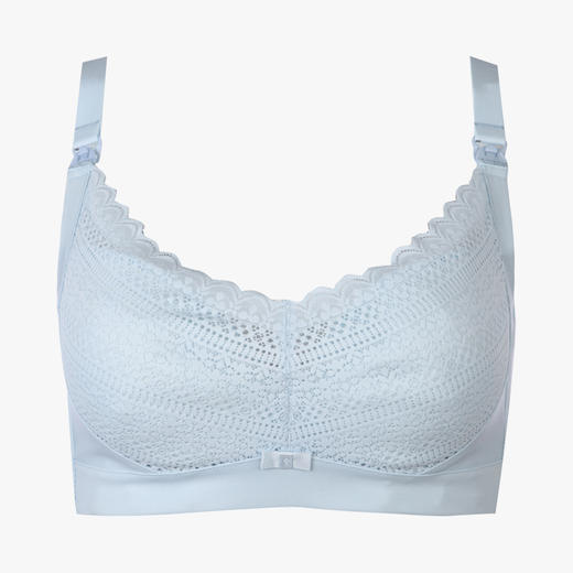 都市丽人快乐妈咪孕哺C杯内衣蕾丝超薄3/4杯孕哺文胸四排扣无钢圈LB2CR1 商品图3