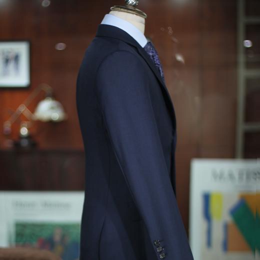 男士全毛款单排两粒扣平驳领西装套装 两色可选 商品图13