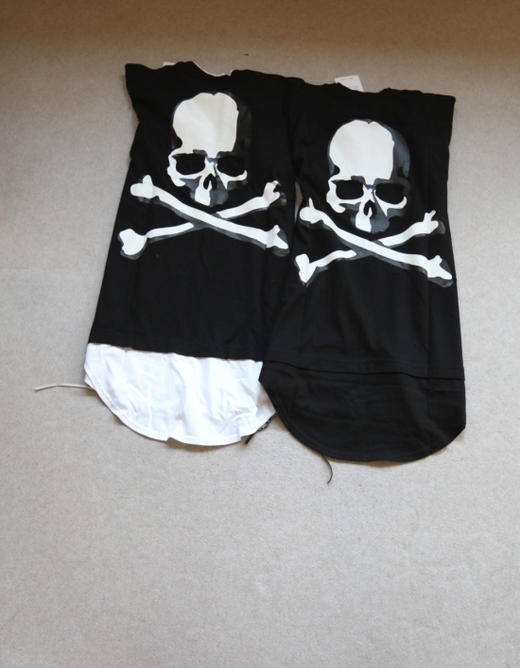 简单粗暴的 哈！情侣段 日本暗黑大潮牌 MMJ 过臀款 短袖Tee 2色入 商品图0